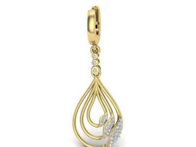 LUXURY MICROSETTING DIAMOND EARRINGS 3D print model purchase