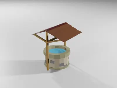 Rural Village - Low poly Assets Low-Poly 3D models  Free low-poly 3D model