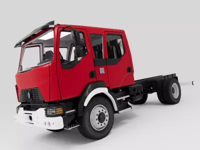 Renault Range D16 4x4 face-lift CrewCab 2025 3D model