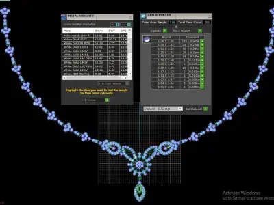 14k Gold Necklace 3D print model