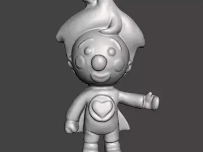 PLIM PLIM THE LITTLE CLOWN PVC FIGURE MODEL TOY SCULPTURE 3D print model