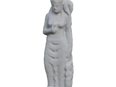 Garden sculpture Dewi Sri 3D model