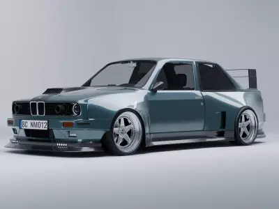 Car light studio 3D model