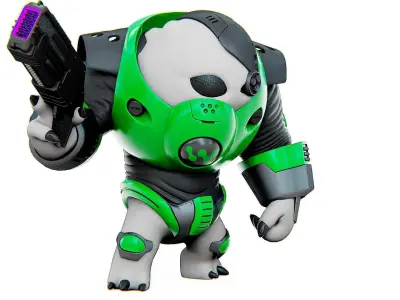 ALIEN TROOPER 8-V  Rigged for Unreal Engine - Unity - MIXAMO  3D model