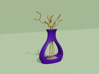 Empty Vases 01 - Modern Plant Vase - STL Printable 3D print model