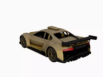Race Car 3D Model Modern GT3 Style Racing Vehicle 3D model