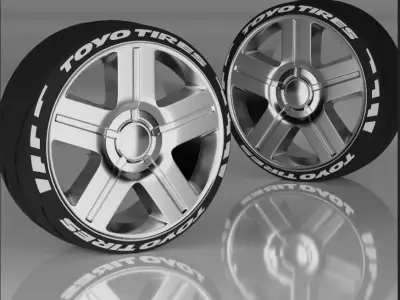 Tx Edition rims 3D model