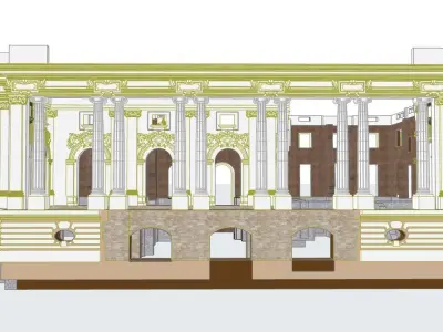 Little Trianon Palace ruin 3D model