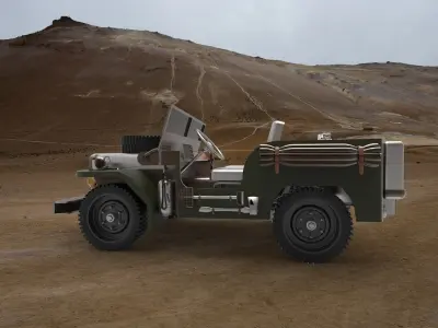 military car 3D model