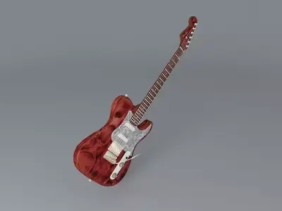 Fender TELESTRAT GUITAR Free 3D model
