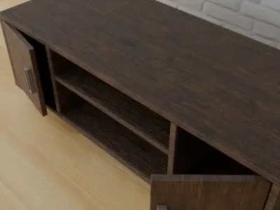 tv stand design 3D model