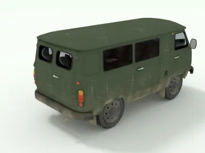 UAZ-452 Bukhanka 3D model