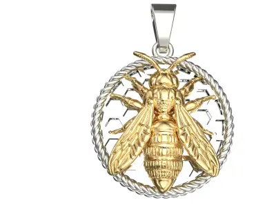 Bee Pendant Fusion 3D print model
