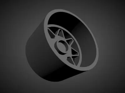 AME 182FR scalable and Printable rim 3D print model