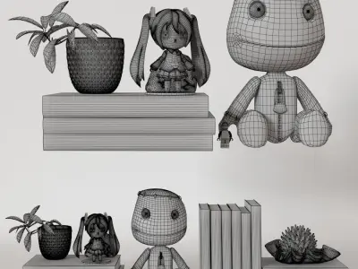 Shelf Decoration 05 3D model