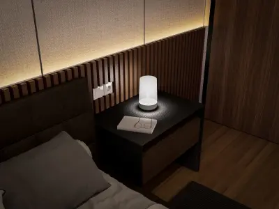 Free Simple bedroom set Free 3D model