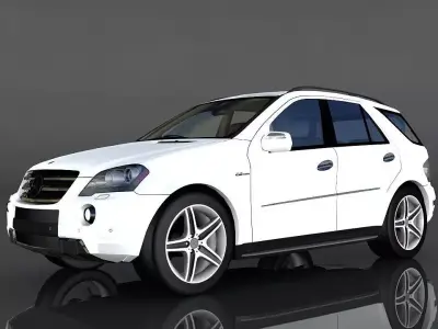 Mercedes Benz ML 63 Low-poly 3D model