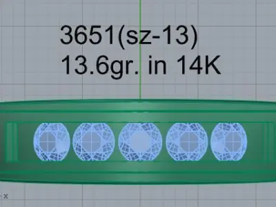Channel Setting Band 3650 3D print model