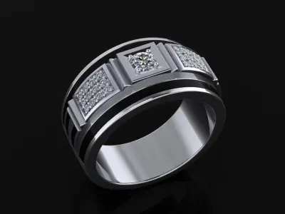Man Ring 05 3D print model