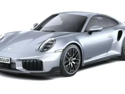 Porsche 911 Turbo S Coupe Aero 2026 3D model