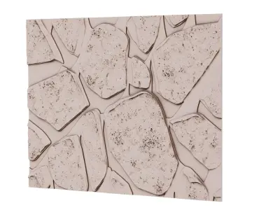 decor set wall panel wall stone relief mural CNC 27  3D model