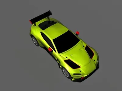 aston martin 2018 Low-poly 3D model