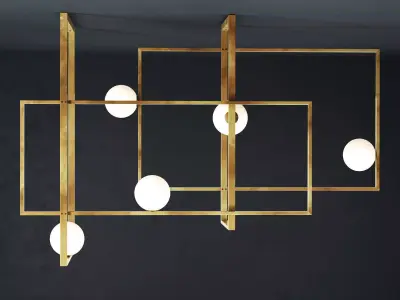 Mondrian Pendant Lamp Free 3D model