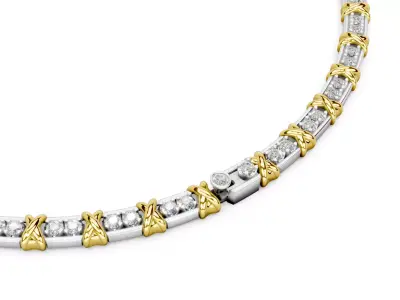  Chain Sixteen Stone by Tiffany 3D print model