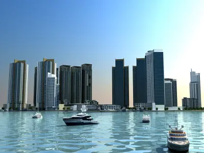 Marina Square - Abu Dhabi 3D model