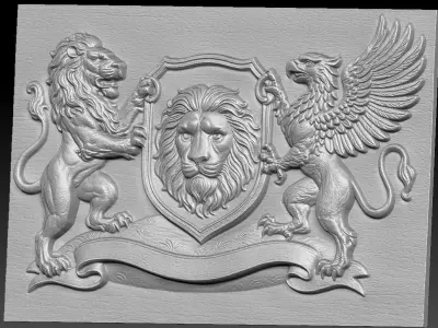 1 Griffin CNC Relief Model 3D print model