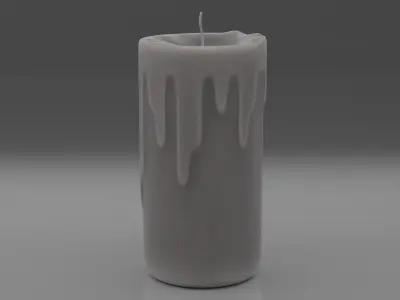 Candle pack Low-poly 3D model purchase