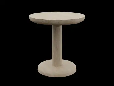 PON Table OakSoapTreated wood Low-poly 3D model