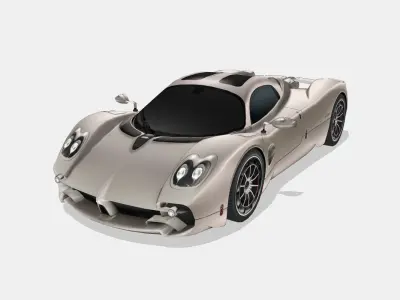 Pagani Utopia 2023 Low-poly 3D model