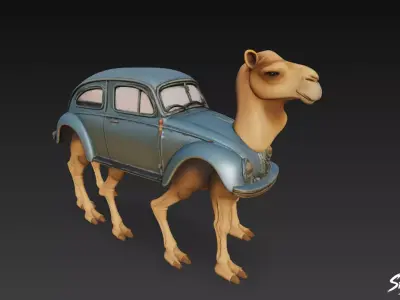 Tracotucotulu Delapeladustuz - Italian Brainrot Low-poly 3D model