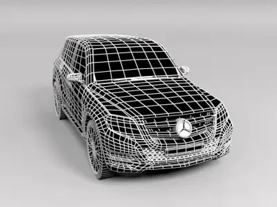 MERCEDES GLK LOWPOLY Low-poly 3D model