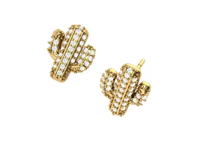 CactusV1 earring 3D print model