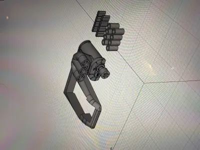 1 64 scale Pro Street Drag Set Weld Wheels Supercharger etc 3D print model