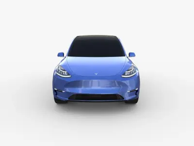 Tesla Model Y Blue 3D model