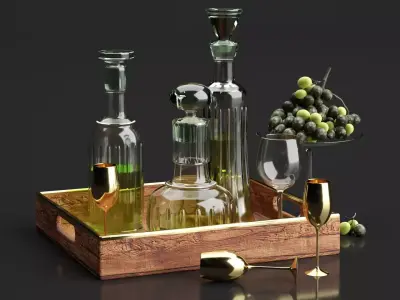 Kitchen Decorative Set 3D model