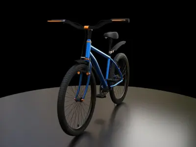 Bicycle Rig Low-poly 3D model