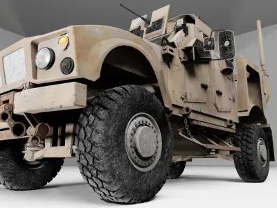 Oshkosh M-ATV Low-poly 3D model