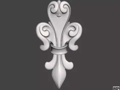 Lis flower - Fleur de lis  3D print model