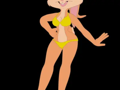 Lola Bunny Model Not 2D 3D model
