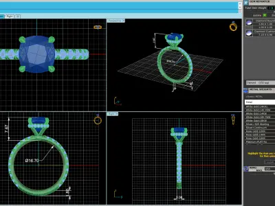 Woman Wedding Ring  3D print model