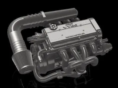 1 24 Scale Engine B18C  3D print model