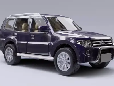 Mitsubishi Pajero model in Blender 3D 3D model