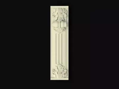 Central decor ornament for furniture 3D model 446