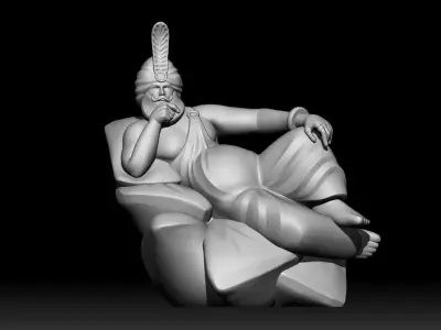 Sultan - Sitting on the couch  3D print model