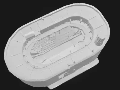 Castle Keep  Central Stronghold Model for Medieval 3D model