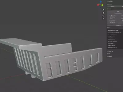 Mercedes Truck Trailer Model for 3D Print  3D print model